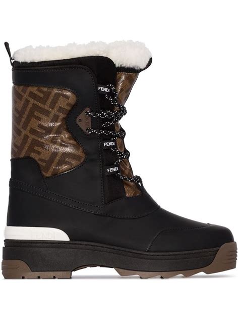 fendi shearling snow boots|Fendi rain boots for women.